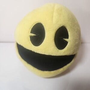 Pac-Man Plush Toy Yellow Arcade Character Soft Stuffed Animal 5 Inch RetroGaming
